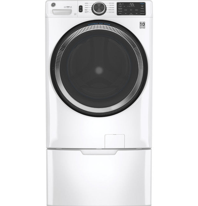 G.E. ENERGY STAR 4.8 cu. ft. Capacity Smart Front Load Washer with UltraFresh Vent System with OdorBlock™ and Sanitize w/Oxi (GFW550SSNWW)