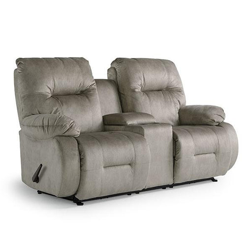 BRINLEY LOVESEAT LEATHER POWER HEAD TILT SPACE SAVER CONSOLE LOVESEAT - L700CY4 image