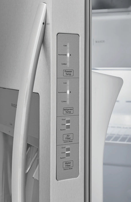 Frigidaire 22.3 Cu. Ft. 33" Standard Depth Side by Side Refrigerator (FRSS2323AS)