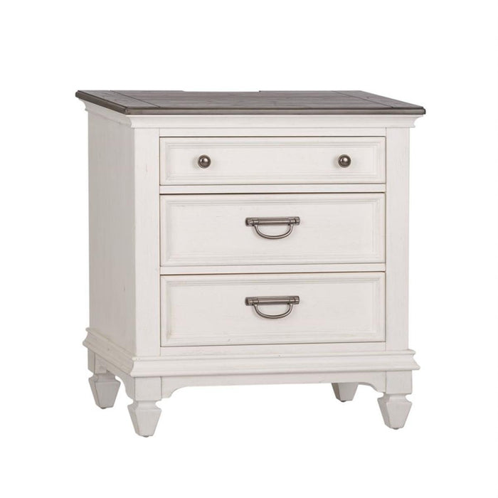 Liberty Furniture Allyson Park Nightstand in Wirebrushed White