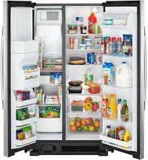Amana 36 inch Side by Side Refrigerator with Dual Pad External Ice and Water Dispenser (ASI2575GRS)