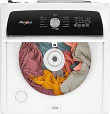 Whirlpool 4.5 Cu. Ft. Top Load Agitator Washer with Built-In Faucet (WTW5015LW)