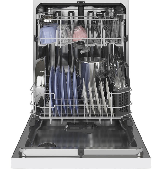 G.E. Top Control with Stainless Steel Interior Dishwasher with Sanitize Cycle & Dry Boost with Fan Assist (GDT645SGNWW)